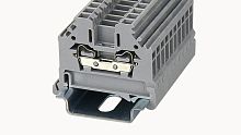 WS2.5-SD-01P-11-00Z(H) Проходная клемма, тип фиксации провода: пружинный, номинальное сечение: 2,5 мм кв., 24А, 800V, ширина: 5 мм, цвет: серый, тип монтажа: DIN35 | код 11030000195 | DEGSON