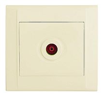 Розетка телевизионная оконечная TV СП Defne крем. Makel 42010027