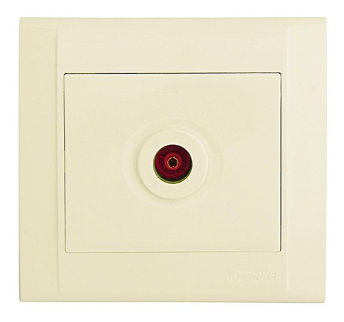 Розетка телевизионная оконечная TV СП Defne крем. Makel 42010027