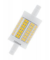 Лампа светодиодная LED OSRAM PARATHOM LINE 78 CL 100 non-dim 11,5W/827 R7S, 1521 лм, 11,5Вт (замена 100Вт), 2700К (теплый белый свет). Цоколь R7S, колба Special. Исполнение колбы прозрачное, пластик. Напряжение питания 220-240В. Товар сертифицирован. Код