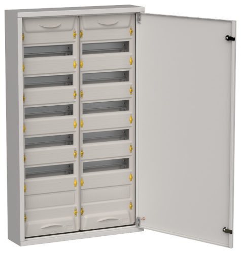TITAN 5 Корпус мет. ЩРн-144 (2х72) 960х570х140 IP31 сер IEK | код TI5-50-N-2X072-31-7035 | IEK
