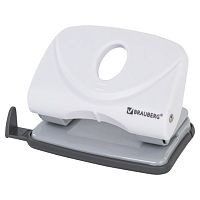 Дырокол BRAUBERG Original, до 20 листов, белый, 227787 | код 227787 | BRAUBERG