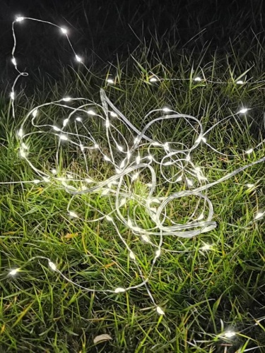 Гирлянда светодиодная 100LED 10м на солнечной батарее аккумулятор NI-MH 300мА.ч | код KOC_SOL197 | КОСМОС