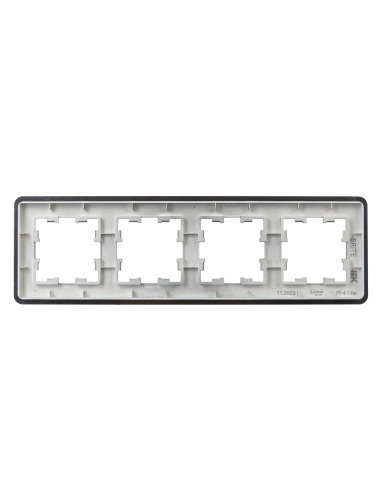 BRITE Рамка 4-мест. РУ-4-1-Бр металл титан RE IEK | код BR-M42-M-01-K48 | IEK фото 2