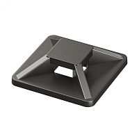 База монтажная двойная самоклеящаяся 28х28 к хомутам черн. (уп.100шт) | код 25474SR | DKC