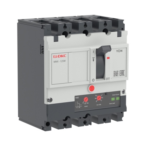 Авт. выкл. YON pro MNX125M 4P 100A 100kA при AC415V расц. TMD | код MNX125M4PTMD0100 | DKC