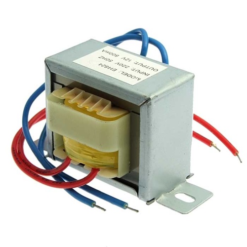 Трансформатор 50гц RUICHI EI48*24 220v to 12V 10W, крепление на 2 винта | код 97760 | Ruichi