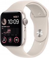 Смарт-часы Apple Watch SE 2022 A2723 44мм OLED корп.сияющая звезда рем.сияющая звезда разм.брасл.:M/L (MNTE3LL/A) | код 1872236 | APPLE