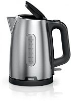 Чайник электрический Braun WK1500BK 1.7л. 2200Вт черный/нержавеющая сталь корпус: металл/пластик | код 2000836 | Braun
