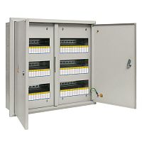 Щит распред, встраиваемый ЩРВ-72 двухдверный (520х605х120) IP31 PROxima | код mb11-72 | EKF