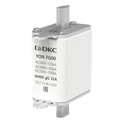 Предохранитель YON ножевого типа FG00 с одинарной индикацией 32А | код 1FG00-0032 | DKC