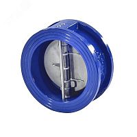 Клапан обратный чугунный двухстворчатый 407A 125 Ру16 Тмакс 100С межфланцевый створки нерж | код 407A125C54 | Zetkama