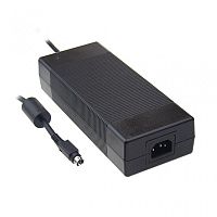 Адаптер настольный, AC-DC, 180Вт, вход 85...264B AC 47...63 Гц, 127...370B DC, выход 12B/15A, изоляция 3000В AC, 175x72x35мм, -30...+70С, сетевой разъём IEC320-C14, выходной разъем DIN-4P | код GST220A12-R7B | MeanWell