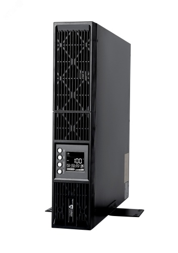 Источник бесперебойного питания Online Rack/Tower 1000ВА/900Вт. USB, RS-232, SNMP Slot, EPO, 8 IEC С13, 12В /9Ач. х 2 | код ЭКСПЕРТ-1000Р | Сайбер Электро