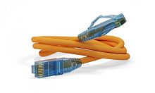 Патч-корд U/UTP Cat.6 LSZH 1 м оранжевый, Hyperline PC-LPM-UTP-RJ45-RJ45-C6-1M-LSZH-OR | код 230210 | Hyperline