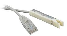 Патч-корд 110 тип-RJ45 1 пара LSZH 3 м серый, Hyperline PC-110-RJ45-1P-CX-3M-LSZH-GY | код 229895 | Hyperline