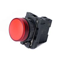 Лампа светосигнальная SB5 d22мм 24В DC красн. в сборе | код. SB5AVB4 | Systeme Electric
