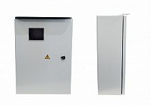 Щит с монтажной панелью ЩМП, с окном и козырьком, 370х325х180, IP55 | код KRZMI85 | KRZMI