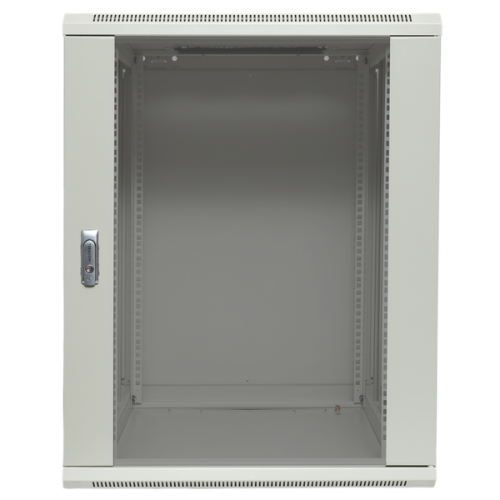 Шкаф настенный 19 TERACOM PRO 12U 600х600 мм дверь стеклянная с замком-ручкой серый | код TRP-WLL-1266-40G | EKF фото 2