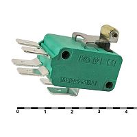Микропереключатель с планкой и роликом RUICHI MSW-07-1, ON-(ON) 6P-2x3, 5 А, 250 В | код 82070 | Ruichi