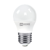 Лампа светодиодная LED-ШАР-VC 6Вт 230В Е27 3000К 540Лм IN HOME | код 4690612020525 | IN HOME