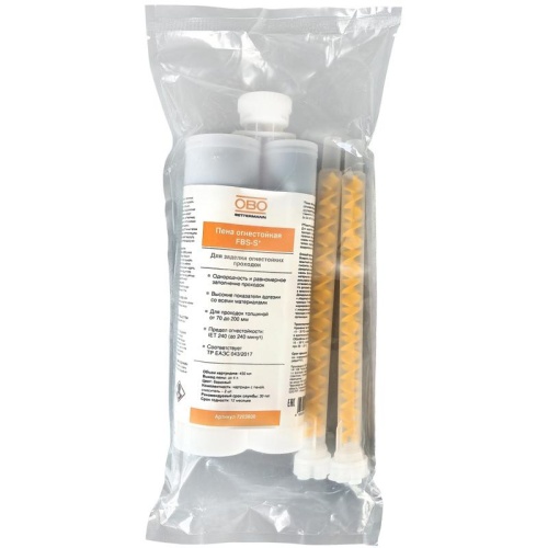 Пена огнестойкая, FBS-S* 2х-компонентная, 450 мл | код 7203800_V1 | OBO Bettermann