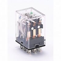 промежуточное Реле 3 конт. с инд. LED 5А 12В AC ПР-102 | код. 23222DEK | DEKraft