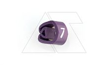 Маркер кольцевой RMS-03 59747-7, D кабеля 4-10mm, 4-16mm2, символ 7, PVC, фиолетовый (упак. 500шт.) | код 4387426 | Cembre