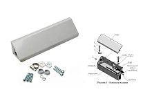 Комплект монтажный для крепления корпуса замка AL-350FB-М серый | код. MK AL-350FB-M-02 | Экскон