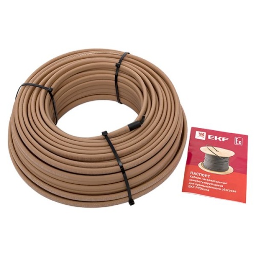 Саморегулирующийся нагревательный кабель ESR-10P (10 Вт/м) 50 м, полиолефин | код ESR-10P-50 | EKF фото 4