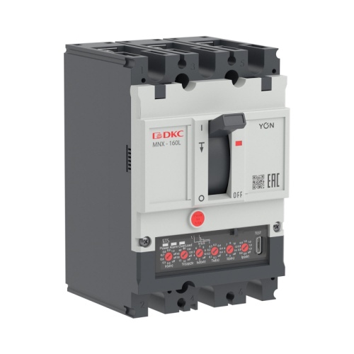 Авт. выкл. YON pro MNX160L 4P 160A 70kA при AC415V расц. ETS | код MNX160L4PETS0160 | DKC