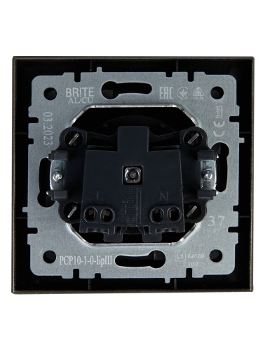 BRITE Роз. без з/к/ш 10А в сб. РСР10-1-0-БрШ шамп. IEK | код BR-R10-10-K37-F | IEK фото 2