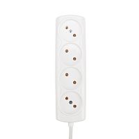 Удлинитель PROconnect OPTIMA 4 гнезда, 5 м, 2х0.75 мм кв, б/з, белый | код 11-7222 | PROCONNECT