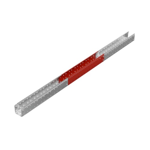 Лоток листовой перфорированный 100х100 L3000 сталь 1мм "Быстрый монтаж ПЛЮС" LPplus100-100-1.0-3000 оцинк. КМ PL0264 фото 3