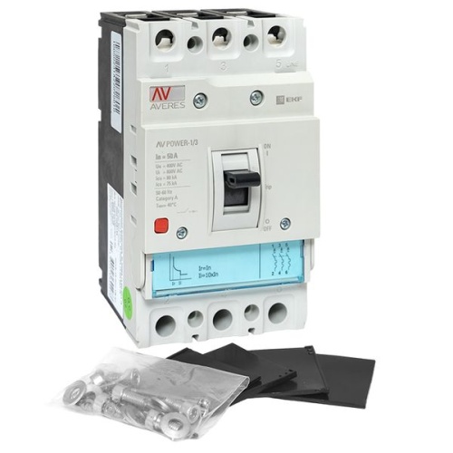 Автоматический выключатель AV POWER-1/3 50А 80kA TR AVERES | код mccb-13-50H-TR-av | EKF фото 3