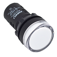 Световой индикатор AD16-22DS(LED)матрица d22мм белый 24В AC/DC (ANDELI) | код ADL10-129 | ANDELI