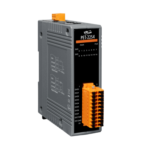 PET-2254 PoE Ethernet I/O Module with 16-ch Universal DIO | код 00-06157942 | ICP DAS