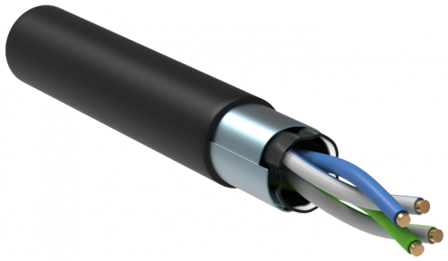 Витая пара F/UTP 5E 24AWG 2PR LDPE 1м черн. 305м РФ GENERICA | код BC3-C5E02-339-305-R-G | GENERICA by IEK
