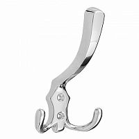 Крючок 2405, 3-х рожковый, хром (1 шт) - пакет Tech-Krep | код 129913 | Tech-KREP