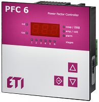 Регулятор реактивной мощности PFC 6 RS (6 ступеней, 97х97) | код 004656905 | ETI