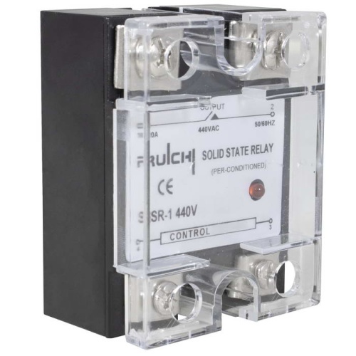 Твердотельное реле RUICHI SSR-1 440V 10A (R)D3 (3-32v), 1000 МОм | код 69398 | Ruichi