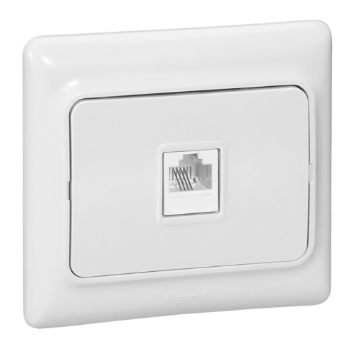 Розетка (TF) телефонная RJ - 11, белая Kaptika (50шт.) LEGRAND | код 782114 | LEGRAND