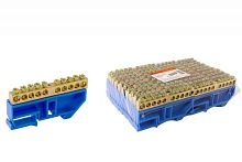 Шина N нулевая 6,5x9мм 13/2 (13 групп/крепеж по краям) до 80А | код 2005 | ONKA