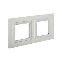 Рамка из алюминия, ''Avanti'', серая, 4 модуля | код 4404834 | DKC