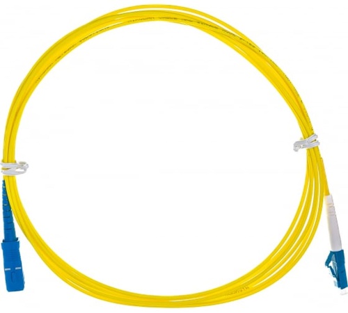 Патч-корд волоконно-оптический (шнур) SM 9/125 (OS2) LC/UPC-LC/UPC simplex LSZH (15м) | код 243830 | Hyperline
