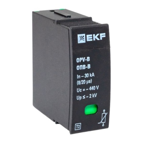 Сменный модуль к ОПВ-B In-30кА 440В с сигнализацией EKF | код opv-b-module | EKF фото 2