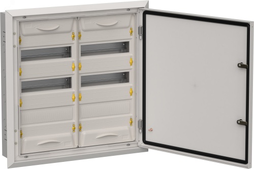 TITAN 5 Корпус металлический ЩРв-72 (2х36) 630х625х130мм IP31 серый (одна дверь) | код TI5-50-V-2X036-31-7035 | IEK
