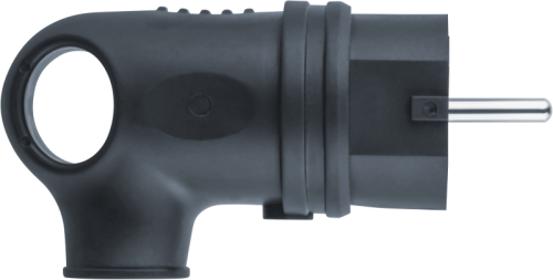 Вилка Navigator 61 367 NCA-PLR01-16A-E-IP44-BL угловая с заземлением каучук черная | код 20658 | Navigator Group