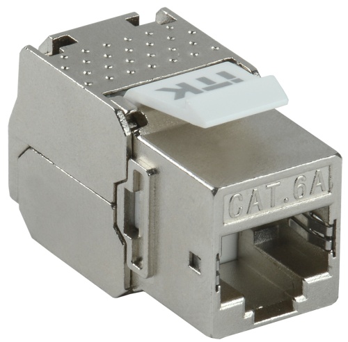 ITK Модуль Keystone Jack кат.6А STP без инструмента TOOLLESS 180град | код CS1-1C6AS-T2 | IEK