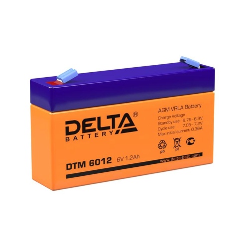 Аккумулятор UPS 6В 1.2А.ч | код DTM 6012 | Delta